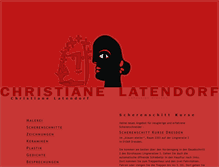 Tablet Screenshot of christiane-latendorf.de